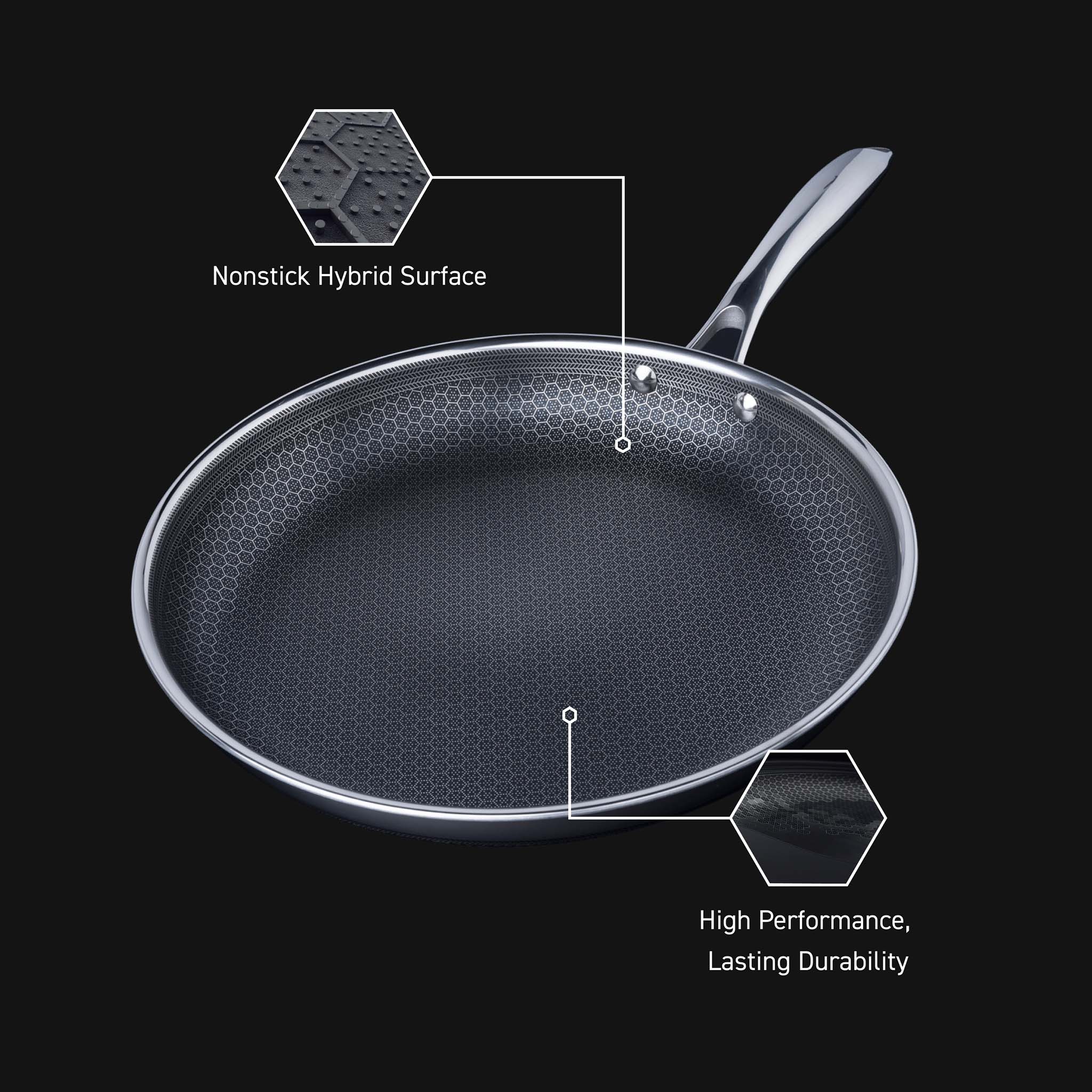 Hybrid Fry Pan with Lid, 12" - Image 4