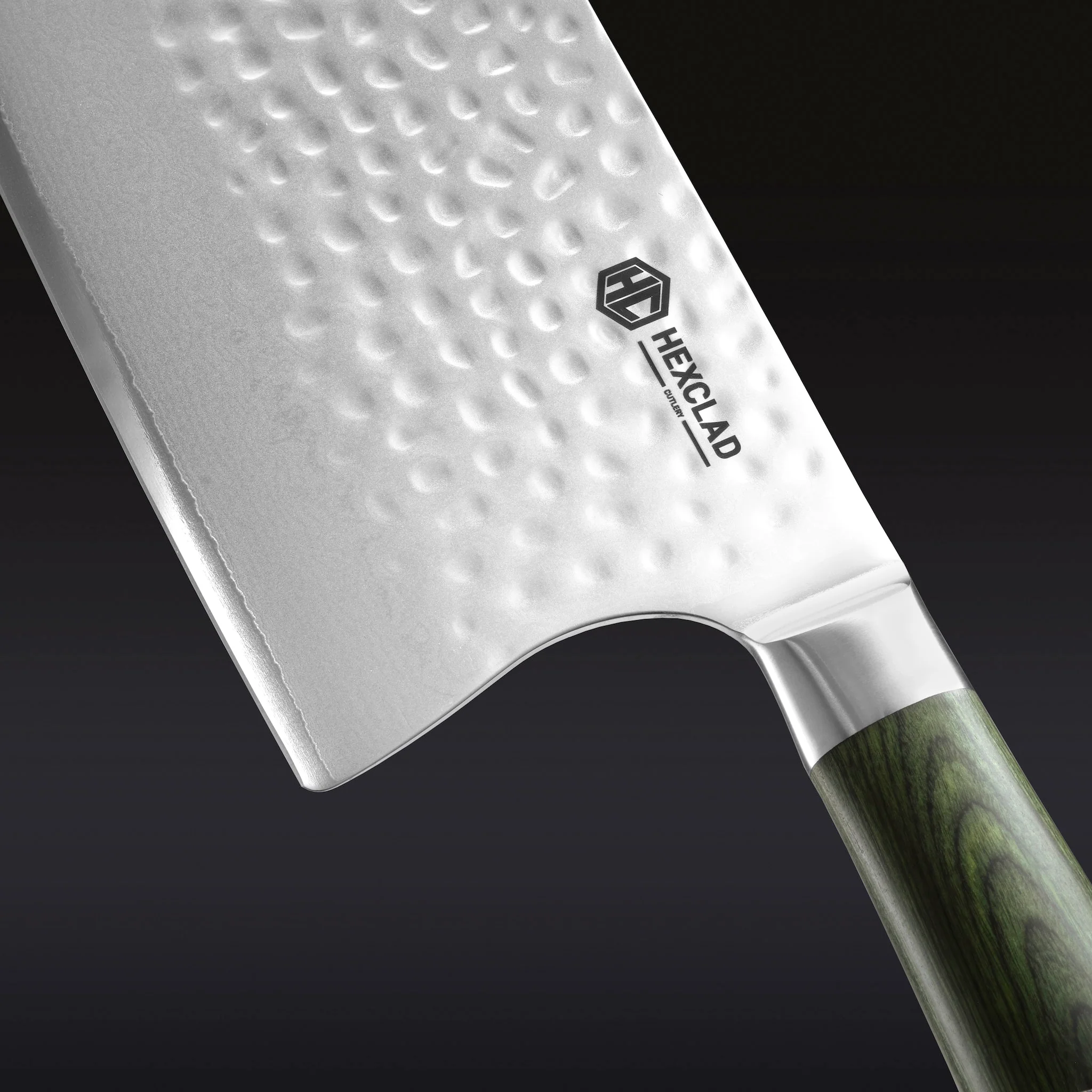 Damascus Steel Cleaver, 7" - Image 2