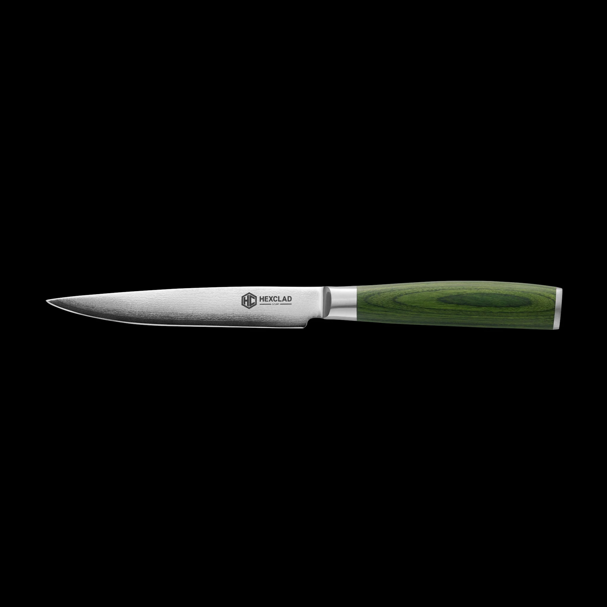 Damascus Steel Steak Knife Set, 4-pc (Green) - Image 4